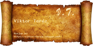 Viktor Teréz névjegykártya